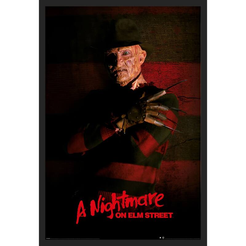 A Nightmare on Elm Street - Freddy Kruger Framed Art Poster - 24 x 36 Inch
