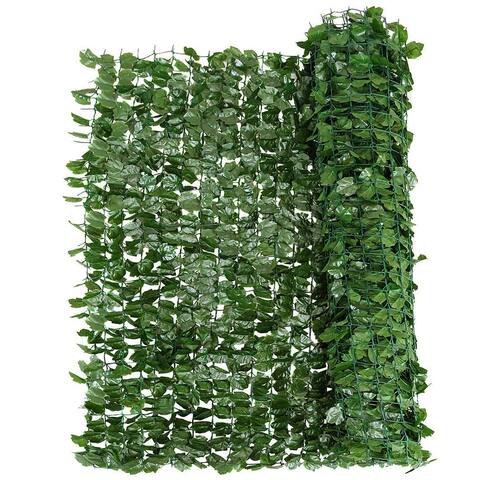 Faux Ivy Leaf Decorative Privacy Fence-59" x 118" - 59" x 118" (L x W)