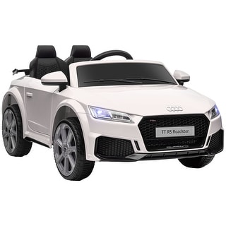 6V Audi TT RS Kids Ride-On Car with Horn, Music, Suspension, and Remote Control