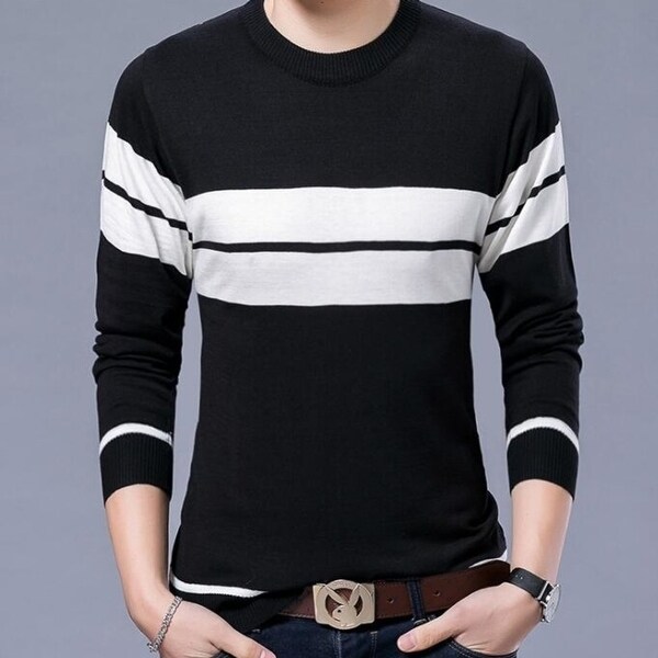 Mens Casual Long Sleeve Knitted Cotton Cardigan Slim Fit V-Neck Jumper Sweater