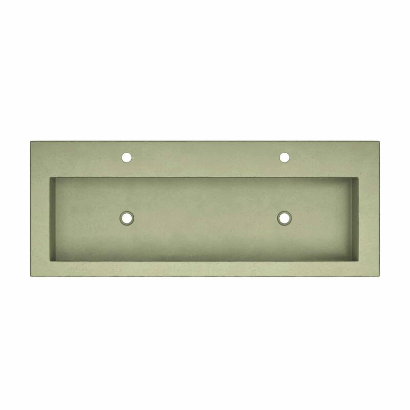 Trough 48-inch NativeStone Drop-in Double Bathroom Sink - 48" x 19" x 5"