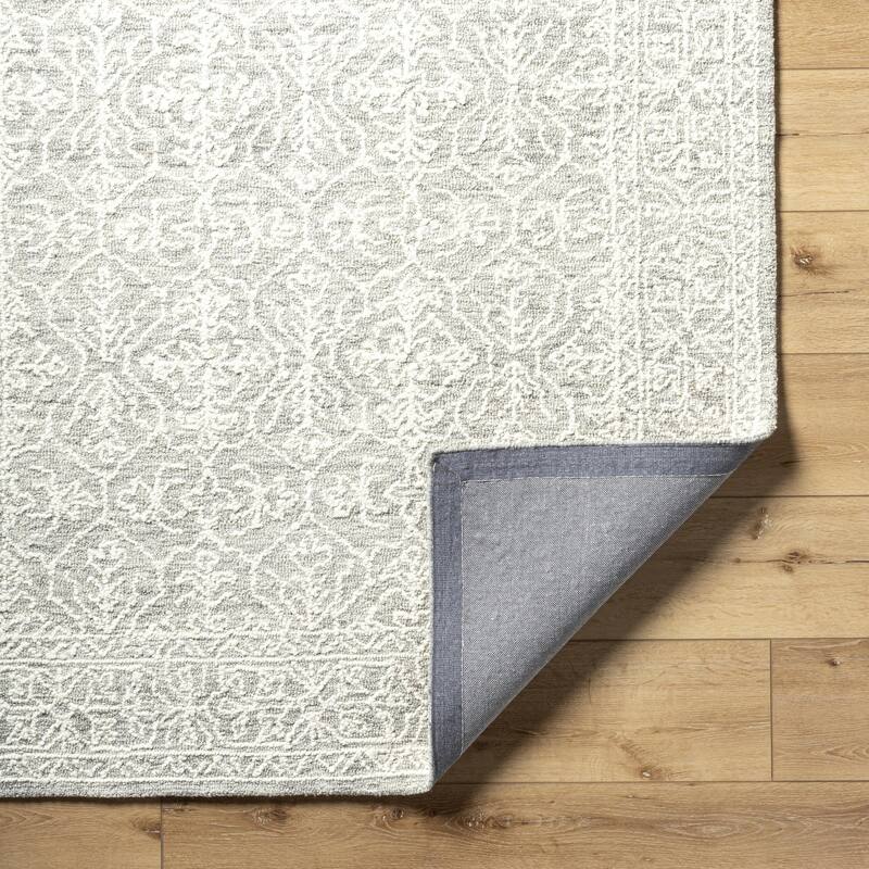 Livabliss Sicily Casual Solid Color Wool Area Rug