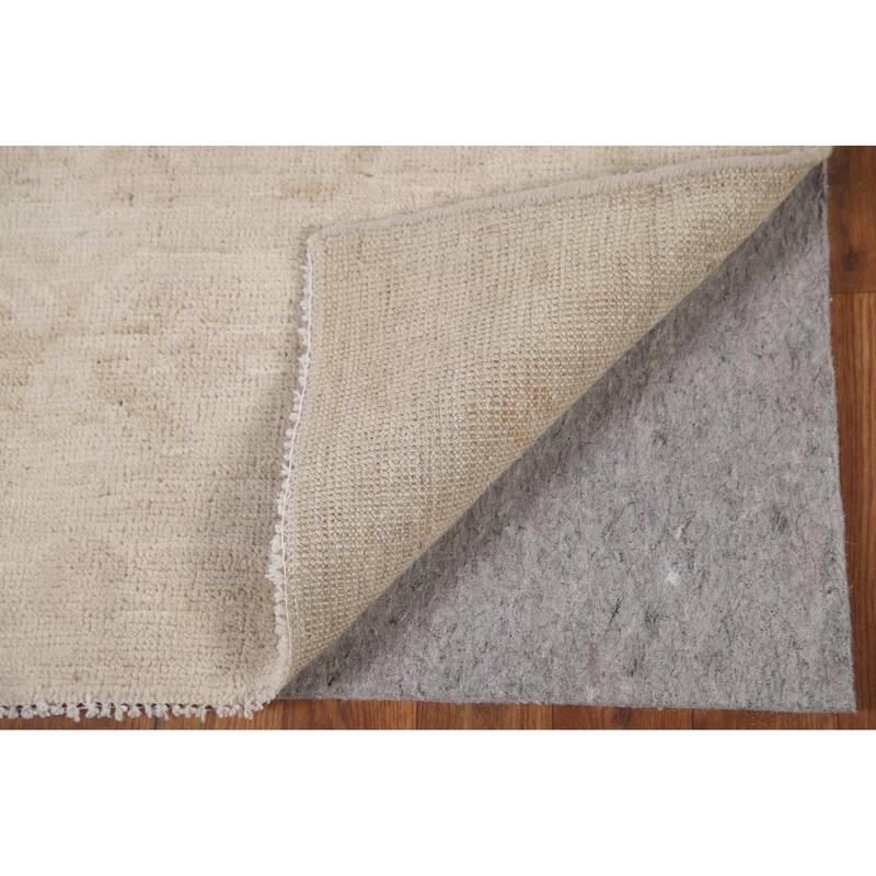 Hand Knotted Oriental 100% Wool Carpet Transitional All-Over Beige & Ivories Oushak Area Rug - 5' 0'' X 3' 2''