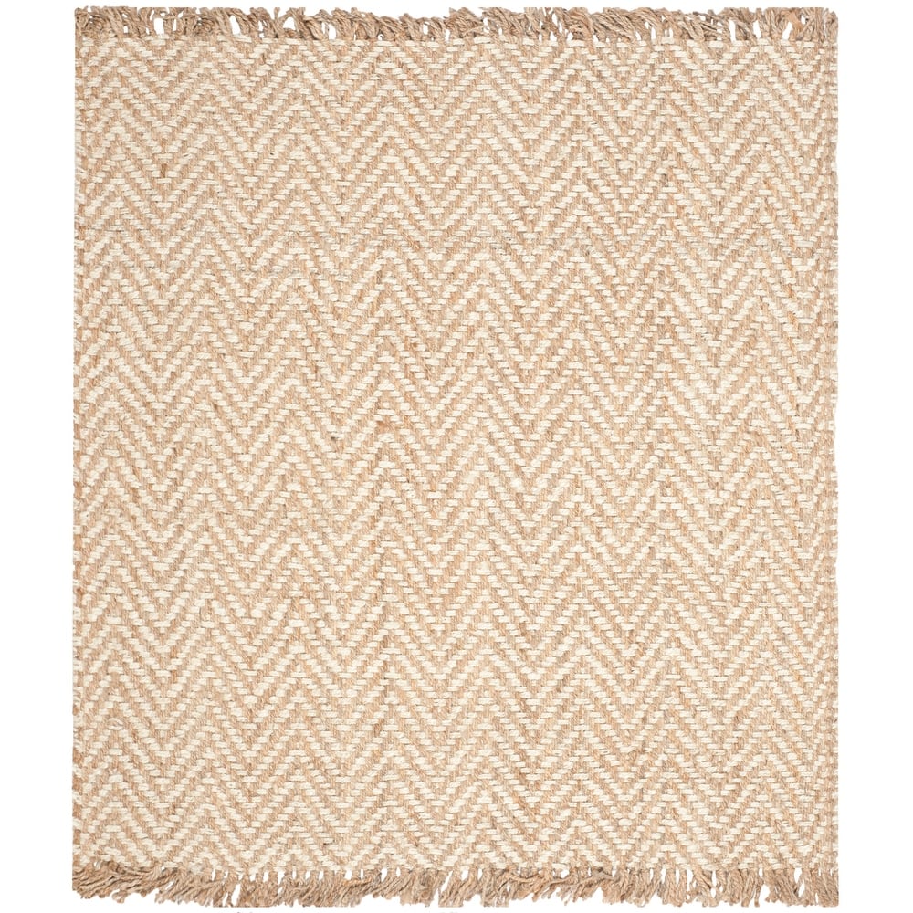 SAFAVIEH Handmade Natural Fiber Atlandida Casual Chevron Jute Rug