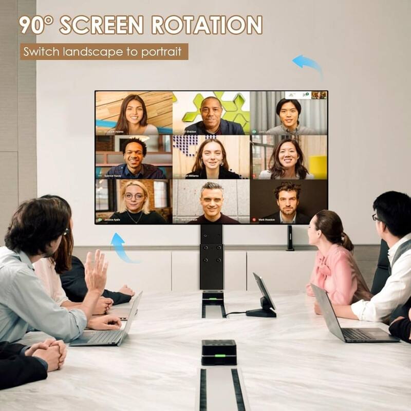 Rolling TV Stand with Power Outlet