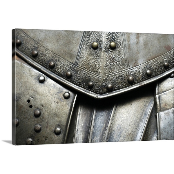 "Close-up of a suit of armor, Cannon Tower, Estonia" Canvas Wall Art