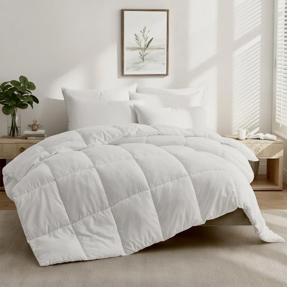Lightweight Down Alternative Comforter Duvet Insert with Soft Microfiber Shell