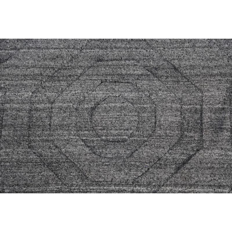 Geometric Oriental Modern Gabbeh Wool Area Rug Handmade Carpet - 4'11" x 7'8"