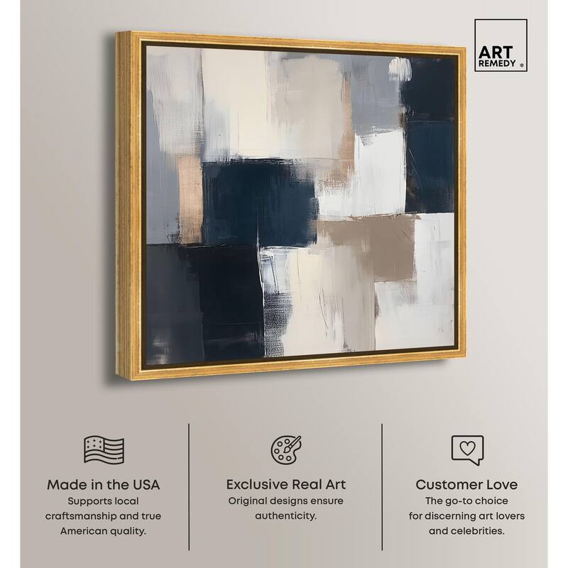 Blue Mood Depth III Canvas by Art Remedy