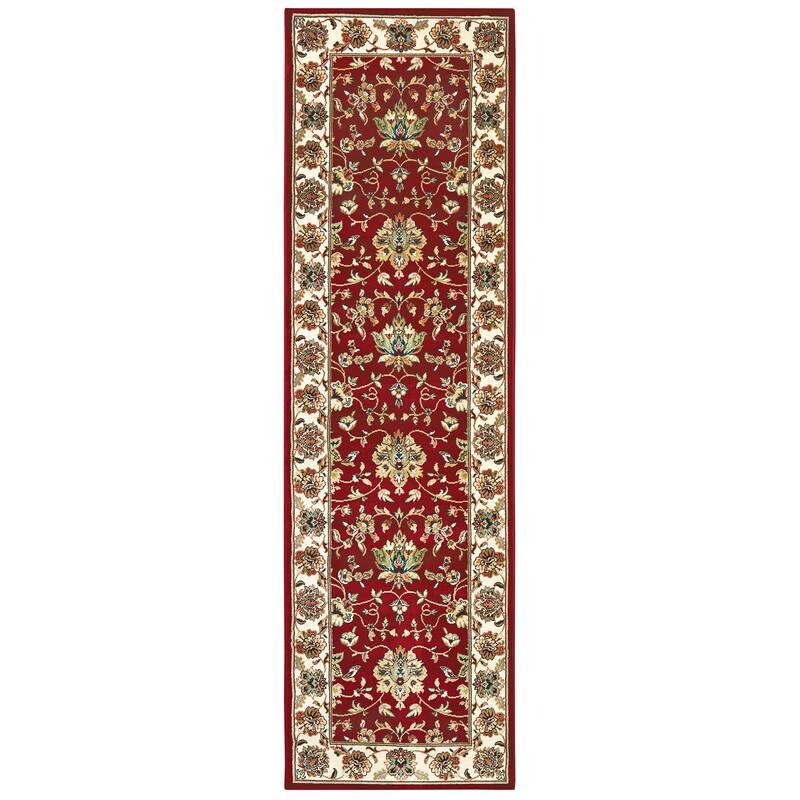 Style Haven Claude Area Rug - 2' 3" x 7' 6" - Red/Cream - Runner