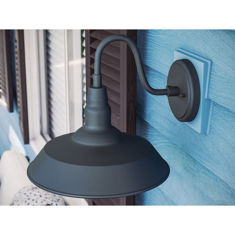 Kenroy Home Dale 1-Light Exterior Wall Sconce - Black - Large