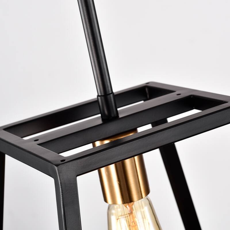 Matte Black 1 Light Dimmable Mini Pendant with 54" Rods - 67*10*10
