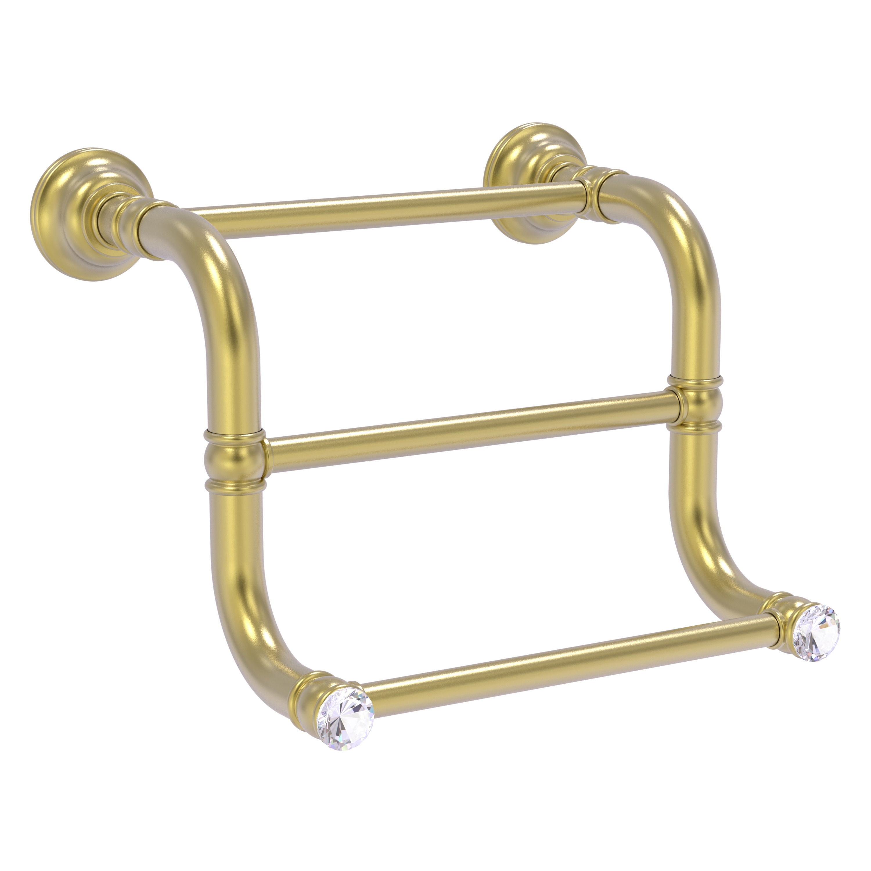 Allied Brass Carolina Crystal 3 Bar Hand Towel Rack
