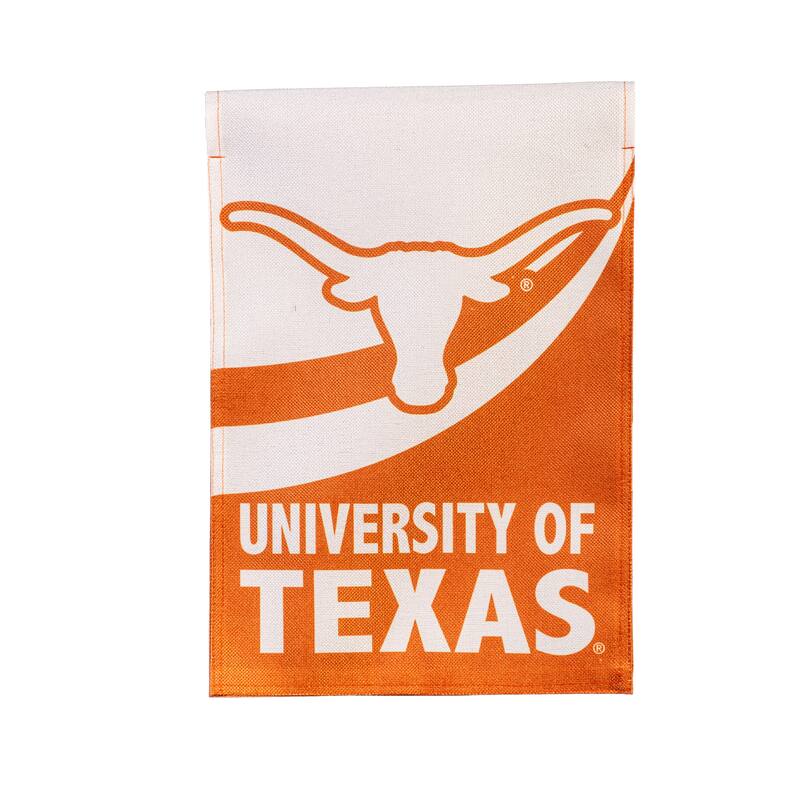 University of Texas Burlap Flag Garden Size