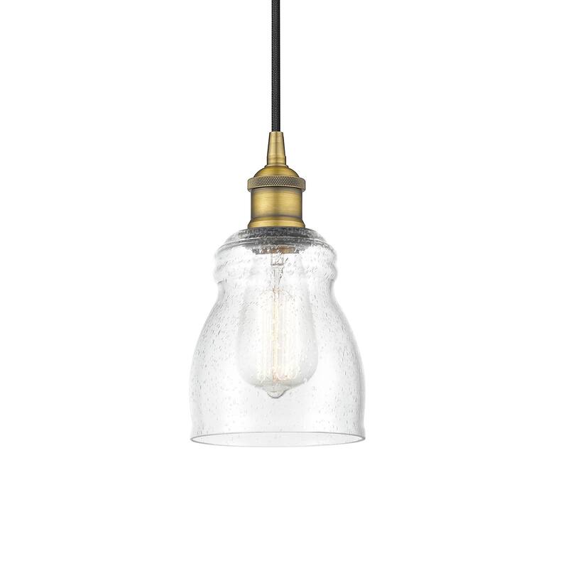 Innovations Lighting 616-1P-10-5 Ellery Pendant Ellery 5" Wide Mini - Brushed Brass / Seedy