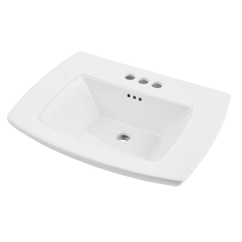 American Standard Edgemere Sink Top 4In Ctr -White (0445.004.020)