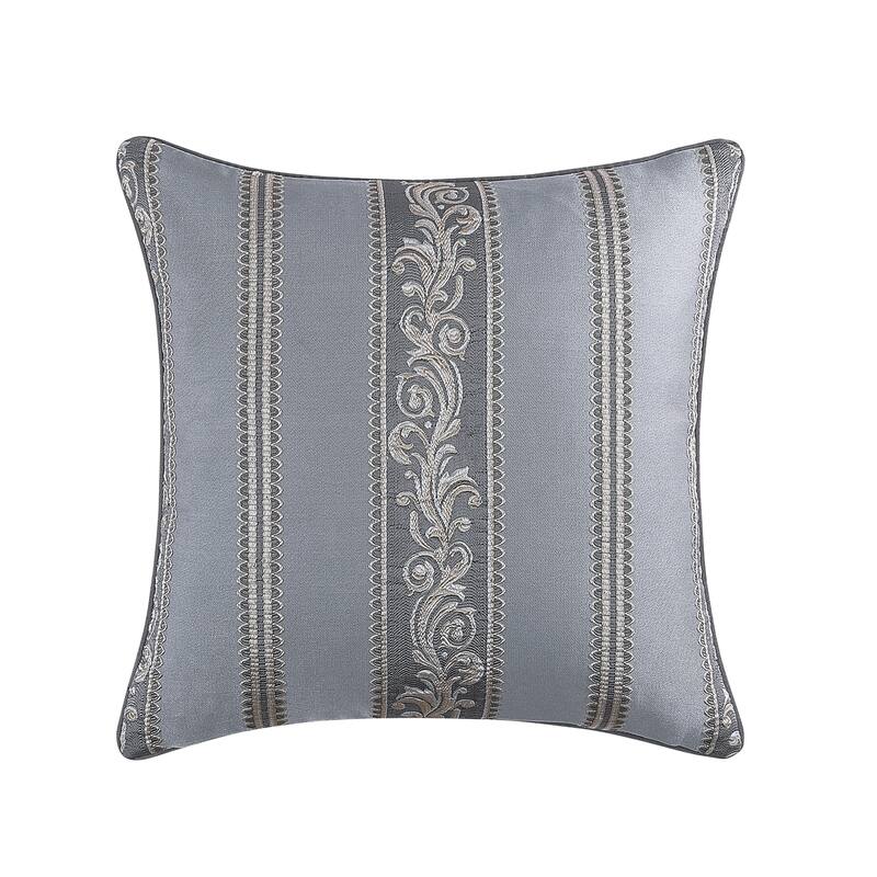 J. Queen New York Krista 20" Square Decorative Throw Pillow - Accent - Polyester - Powder Blue