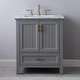 preview thumbnail 2 of 106, Altair Design Isla Single Bathroom Vanity Set 30 - Gray