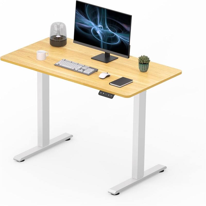 Adjustable Stand Up Desk - 24"D x 44"W x 29"H - Maple