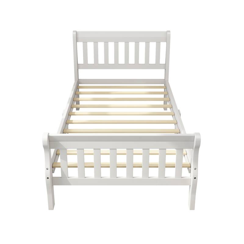 Modern Wood Platform Twin Size Bed