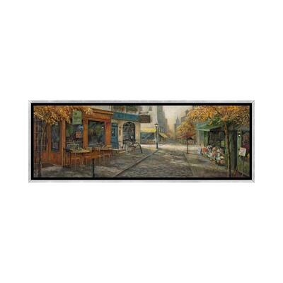iCanvas "Quaint City Nostalgia" by Ruane Manning Framed