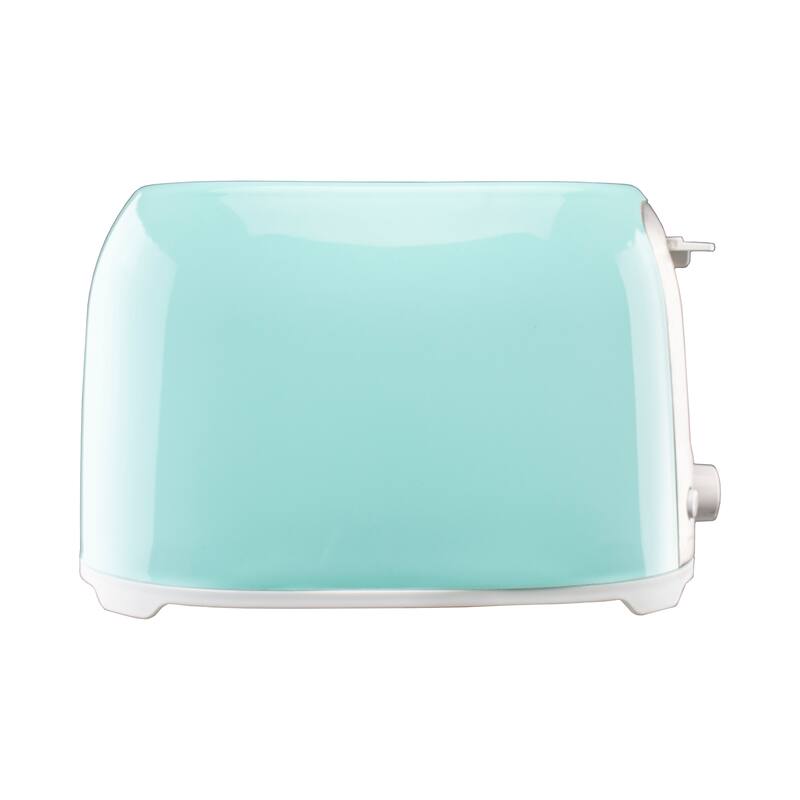 Vintage 2-Slice Cool Touch Extra Wide Slot Toaster in Turquoise
