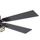 preview thumbnail 32 of 77, 42"/52" Modern Farmhouse Ceiling Fan, Remote Control, Quiet Reversible DC Motor, Timer, Black and Walnut Finish