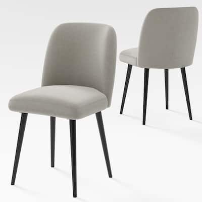 Lumioca Courtelle Upholstered Modern Dining Chairs Set of 2