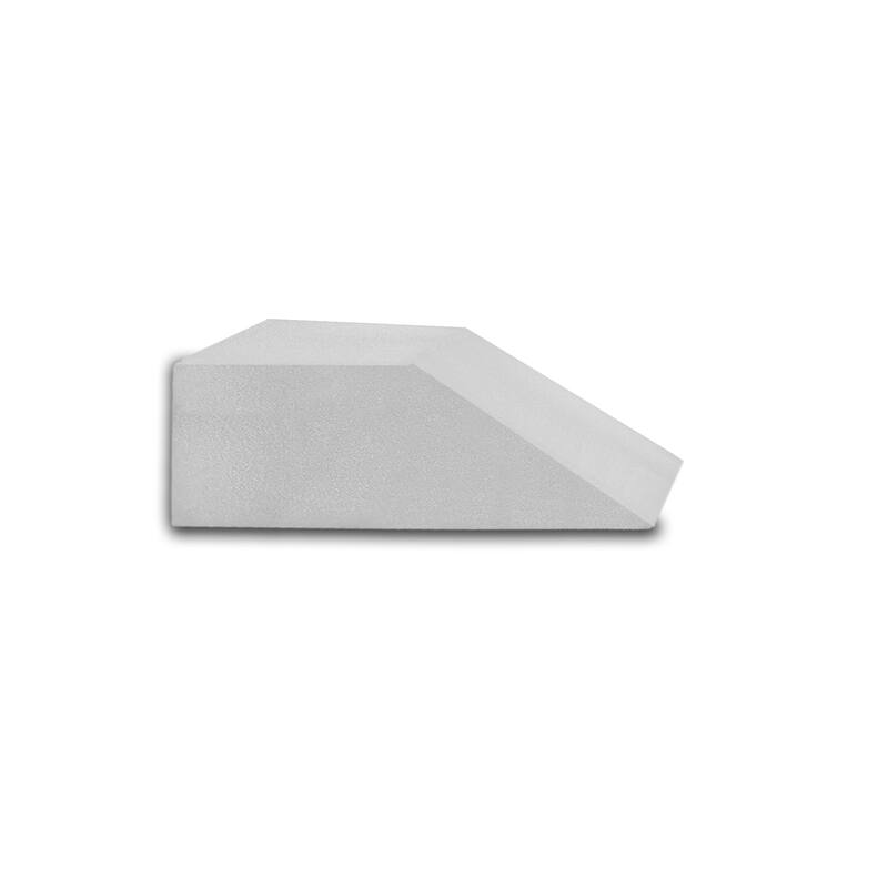 Leg Pillow - Full Foam Top, Leg Rest Elevating Foam Wedge- Relieves and Recovers Foot and Ankle Injury, Leg Pain, White - Medium - Standard