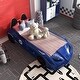 preview thumbnail 9 of 14, La Vetta Modern Twin Platform Car Bed with LED Lights and Handheld Remote by Furniture of America