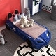 preview thumbnail 26 of 40, La Vetta Modern Twin Kid Platform Car Bed with LED Lights and Handheld Remote by Furniture of America