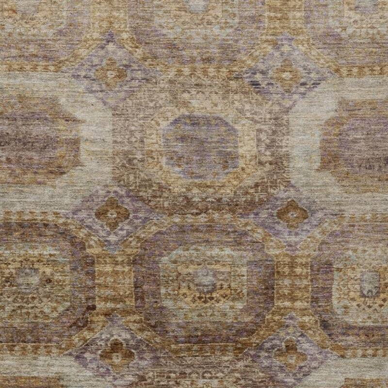 HomeRoots Medallion Transitional Rectangle Outdoor Rug