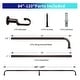 preview thumbnail 14 of 98, Energy-saving Wraparound Adjustable French Blackout Curtain Rod Set
