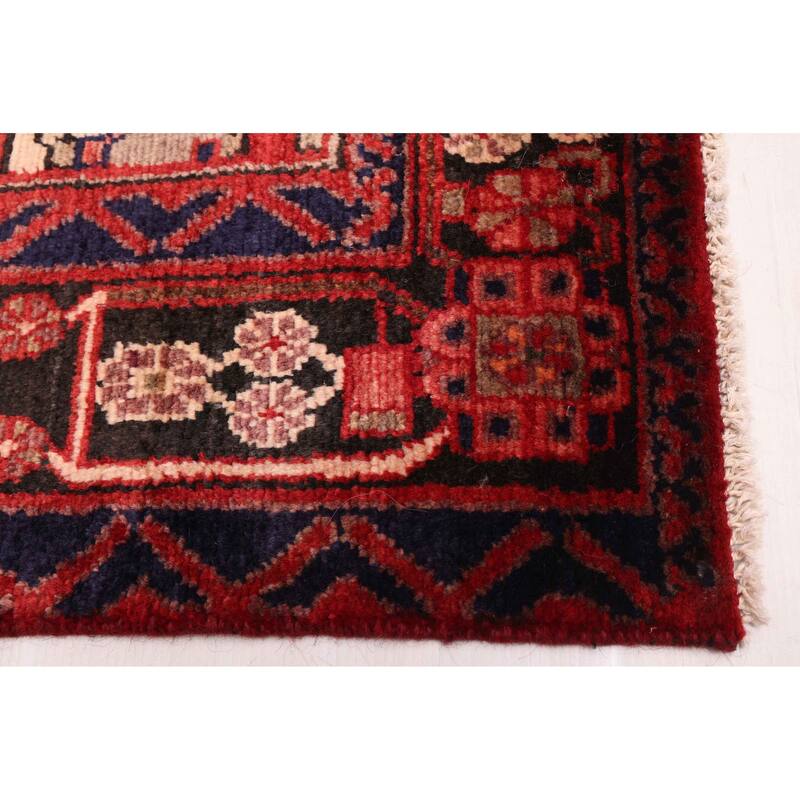 ECARPETGALLERY Hand-knotted Anadol Black, Red Wool Rug - 4'4 x 6'9