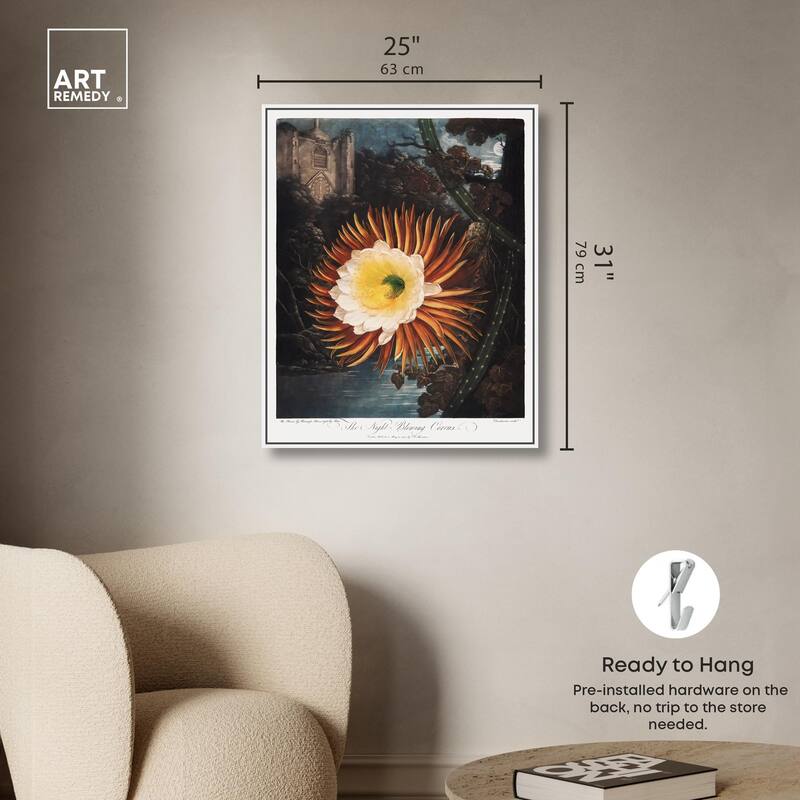 Night-Blowing Cereus 1807 Canvas by Art Remedy