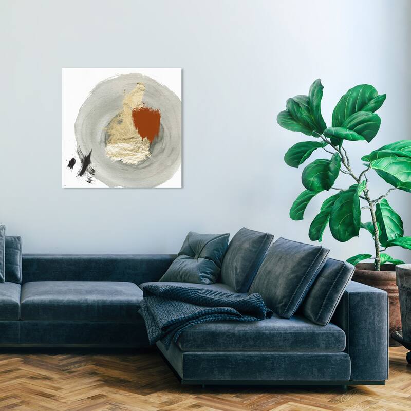 Wynwood Studio Prints Abstract Eclec Gray and Light Gray Modern & Contemporary Wall Art Canvas Print - 30 x 30
