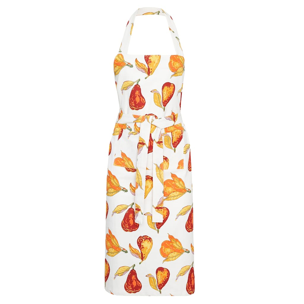 Couleur Nature Orchard Pear Apron - Burgundy - 32x36