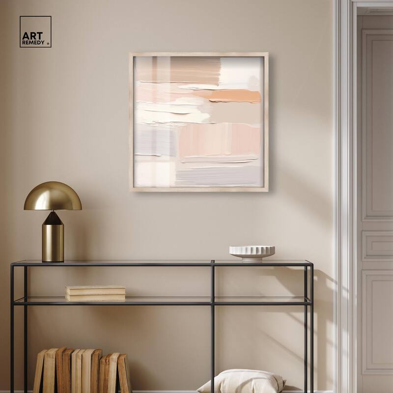 Roseate Cream Tones III Shadowbox by Art Remedy