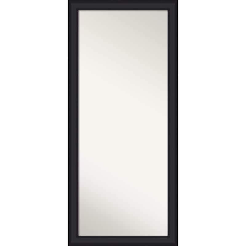 Oliver Non-Beveled Wood Framed Full-Length Floor Leaner Mirror