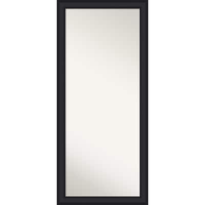 Oliver Non-Beveled Wood Framed Full-Length Floor Leaner Mirror