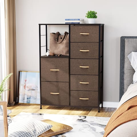 Pellebant 7 Drawer Fabric Vertical Storage Dresser