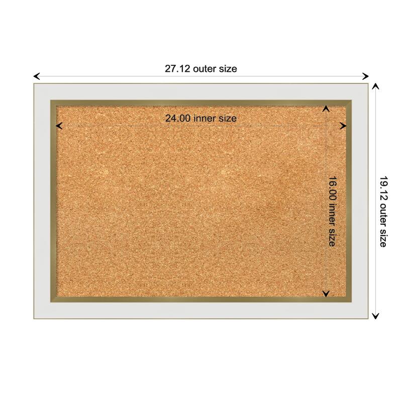 Eva Narrow Framed Cork Bulletin Memo Board