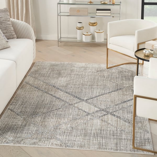 slide 2 of 25, Nourison Home Iliana Indoor only Grey Abstract Area Rug