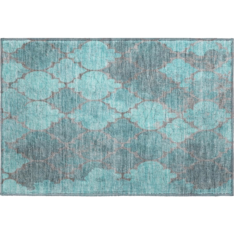 Premium Washable Super Soft Modern Trellis Mayfield Rug