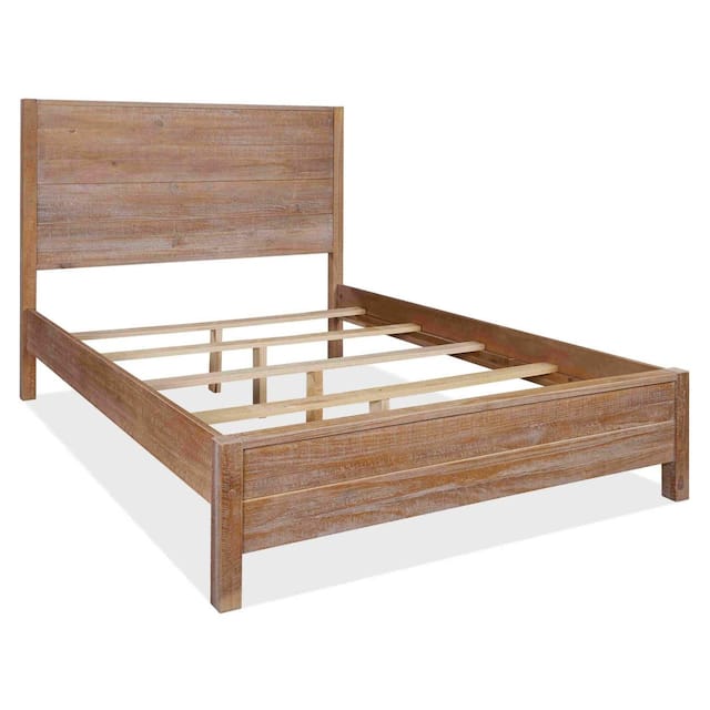 Grain Wood Furniture Montauk Distressed Solid Wood Panel Bed
