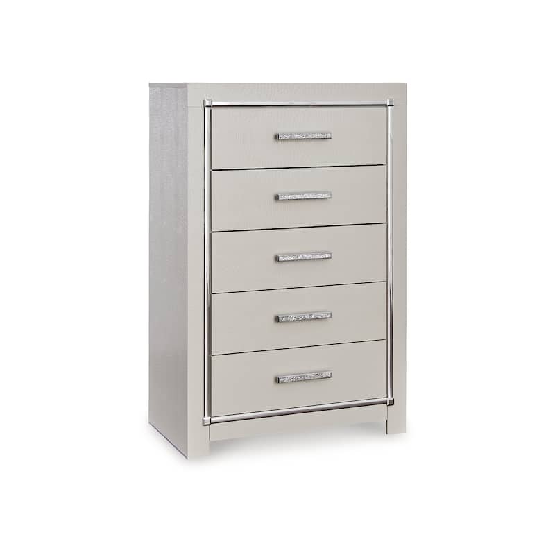 Signature Design by Ashley Zyniden Silver Chest of Drawers