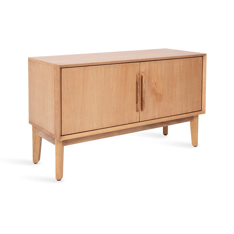 Kate and Laurel McCutcheon Floor Media Cabinet - Natural - 38x15x22