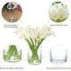 preview thumbnail 4 of 13, Enova Home 20 Pieces Real Touch Faux Calla Lily Artificial Flowers in Vase with Faux Water for Dining Table Decor, Wedding Event