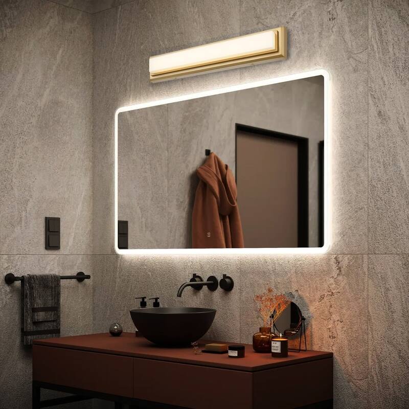 Purity 24" Antique Brass LED Bathroom Vanity Light