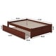 preview thumbnail 8 of 7, Concord Full Platform Bed with Twin Trundle Bed in Walnut